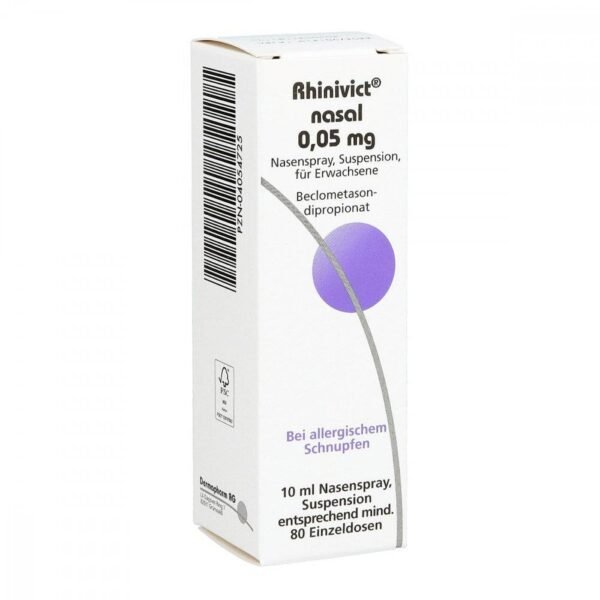 The medicine is a nasal spray.