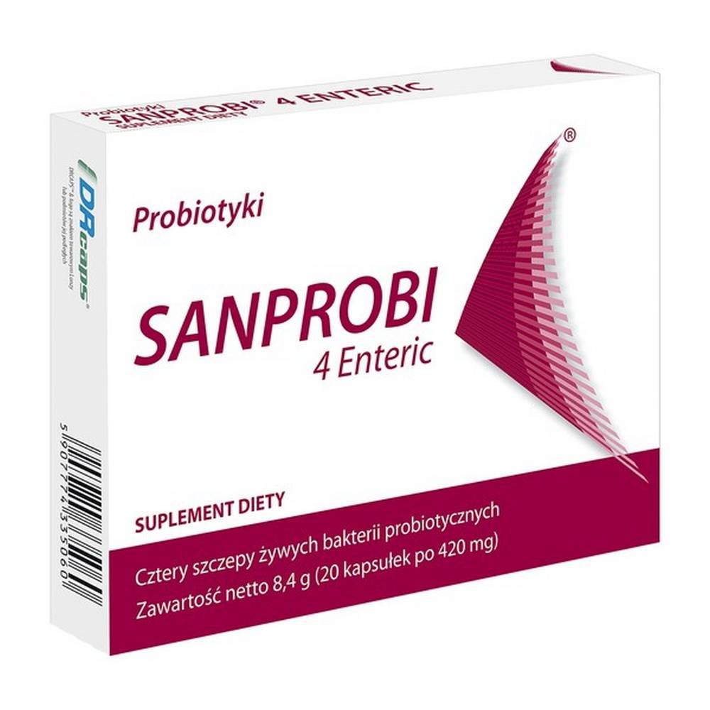 sanprobi spz oospk sanprobi 4 enteric capsules 20 pcs Санпроби 4 Энтерик - пищевая добавка, содержащая в составе четыре штамма пробиотических бактерий. Препарат предназначен для детей от 3-х лет.