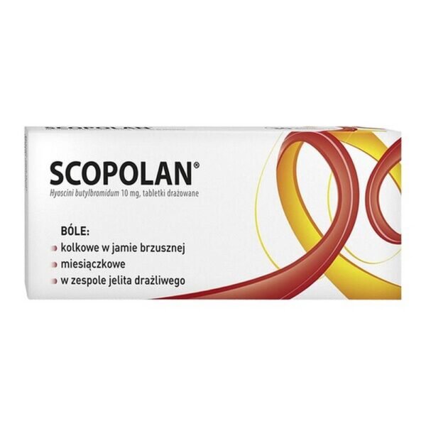 Scopolan is a medicinal product used in gastrointestinal cramps (gastric spasm, intestinal colic, biliary colic, renal colic).