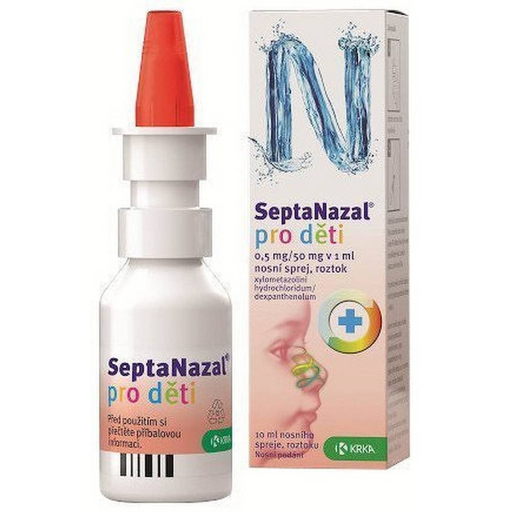 СептаНазал для детей 0,5 мг / 50 мг в 1 мл спрея для носа 10 мл .
