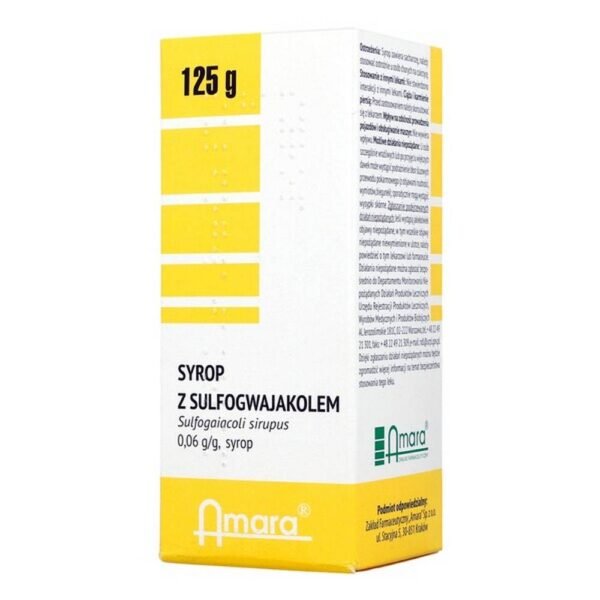 Sulfoguaicol syrup (Sirupus Sulfoguaiacoli) is a drug used to treat wet cough. Facilitates expectoration by reducing the density and viscosity of the mucus in the bronchial tree