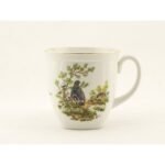 Large square porcelain mug with hunting and hunting motifs.