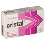 Суппозитории CRISTAL Слабительное глицерин для младенцев в коробке из 10, которые продаются в нашей интернет-аптеке, - это лекарство, показанное для симптоматического лечения легких запоров у младенцев, в частности, при ректальной дисхезии.