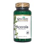 Swanson Acerola - a dietary supplement containing Malpighia glabra fruit and vitamin C (derived from acerola). The product is intended for adults. The product is not intended for women during pregnancy and breastfeeding.