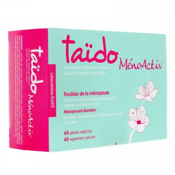 Taïdo MénoActiv is used for the long-term symptoms of menopause.