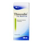 Thiocodin is a syrup medicinal product used to treat a troublesome cough that is not associated with expectoration.