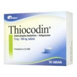 Thiocodin is an antitussive drug that suppresses the cough reflex. Thiocodin tablets contain two active substances: codeine phosphate hemihydrate and sulfowaacol.