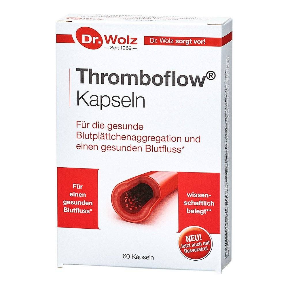 thromboflow capsules doktor wolz 60 Contributes to healthy blood flow