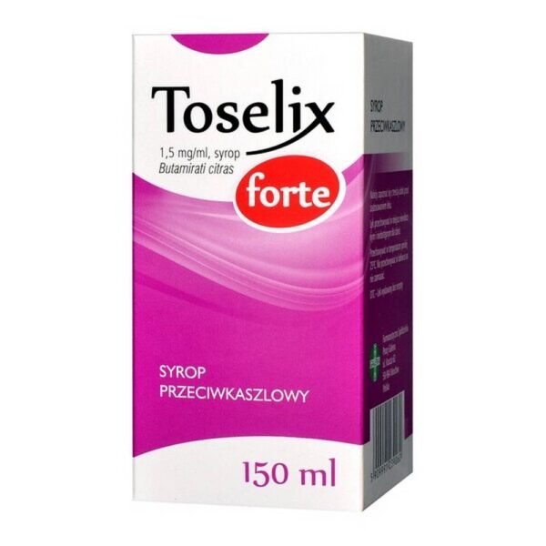 Toselix forte is an antitussive medicinal product for the symptomatic treatment of dry (non-productive) cough.