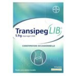 TRANSIPEGlib POWDER 5.9G 14 SACHETS LEMON FLAVOR. This medication is indicated for the treatment of occasional constipation in adults.