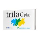 Trilac is a capsule drug containing 3 strains of probiotic bacteria: Lactobacillus acidophilus, Lactobacillus delbrueckii, Bifidobacterium lactis. Trilac creates favorable conditions in the digestive tract for the development of a normal intestinal flora and prevents the settlement and growth of pathogenic microorganisms. The medicinal product is used after antibiotic treatment and to prevent travelers' diarrhea.