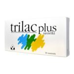 Trilac is a capsule drug containing 3 strains of probiotic bacteria: Lactobacillus acidophilus, Lactobacillus delbrueckii, Bifidobacterium lactis. Trilac creates favorable conditions in the digestive tract for the development of a normal intestinal flora and prevents the settlement and growth of pathogenic microorganisms. The medicinal product is used after antibiotic treatment and to prevent travelers' diarrhea.