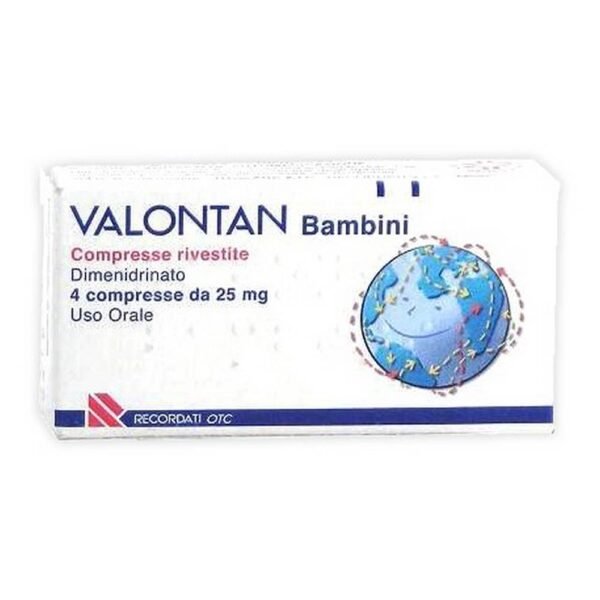 Valontan Children Coated Tablets should be used in the prevention and treatment of nausea, vomiting and vertigo, self-ache manifested in children.