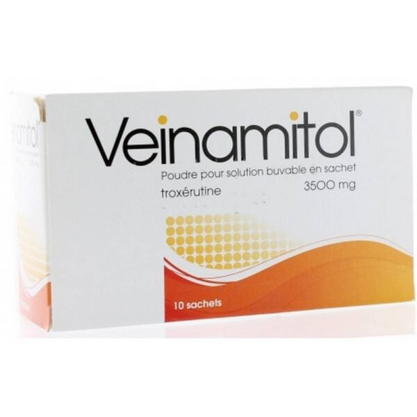 VEINAMITOL TROXERUTINE 3.5 G 10 BAGS: Treatment of symptoms related to venolymphatic insufficiency (heavy legs, pain, impatience of the first decubitus). Treatment of the functional signs linked to the hemorrhoidal crisis.