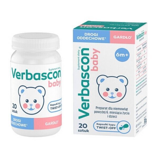 Verbascon Baby - a dietary supplement containing plant extracts, zinc and vitamin C. The product is intended for infants over 6 years of age and children.