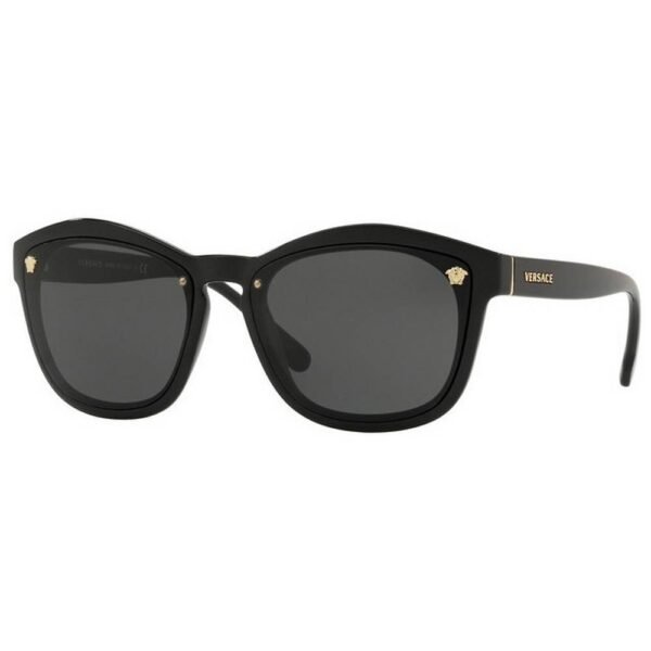 Versace VE 4350 GB1/87 BLACK grey sunglasses. High quality materials.