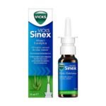 Vicks Sinex Aloe and Eucalyptus is a nasal spray that relieves the symptoms of nasal congestion associated with a cold or rhinitis. The medicinal product can be used for the short-term treatment of children from 6 years of age and adults.