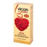 Vigor + Cardio - a dietary supplement containing hawthorn, iron (in organic form), vitamins for the proper functioning of the heart. Product for adults. Iron is in an organic form.