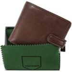 Men's leather purse Visconti Safe RFID TSC 42 light brown. High quality materials.