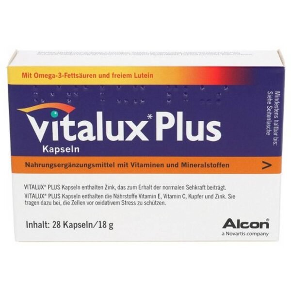 Plus contains free lutein and zeaxanthin to support and stabilize vision.