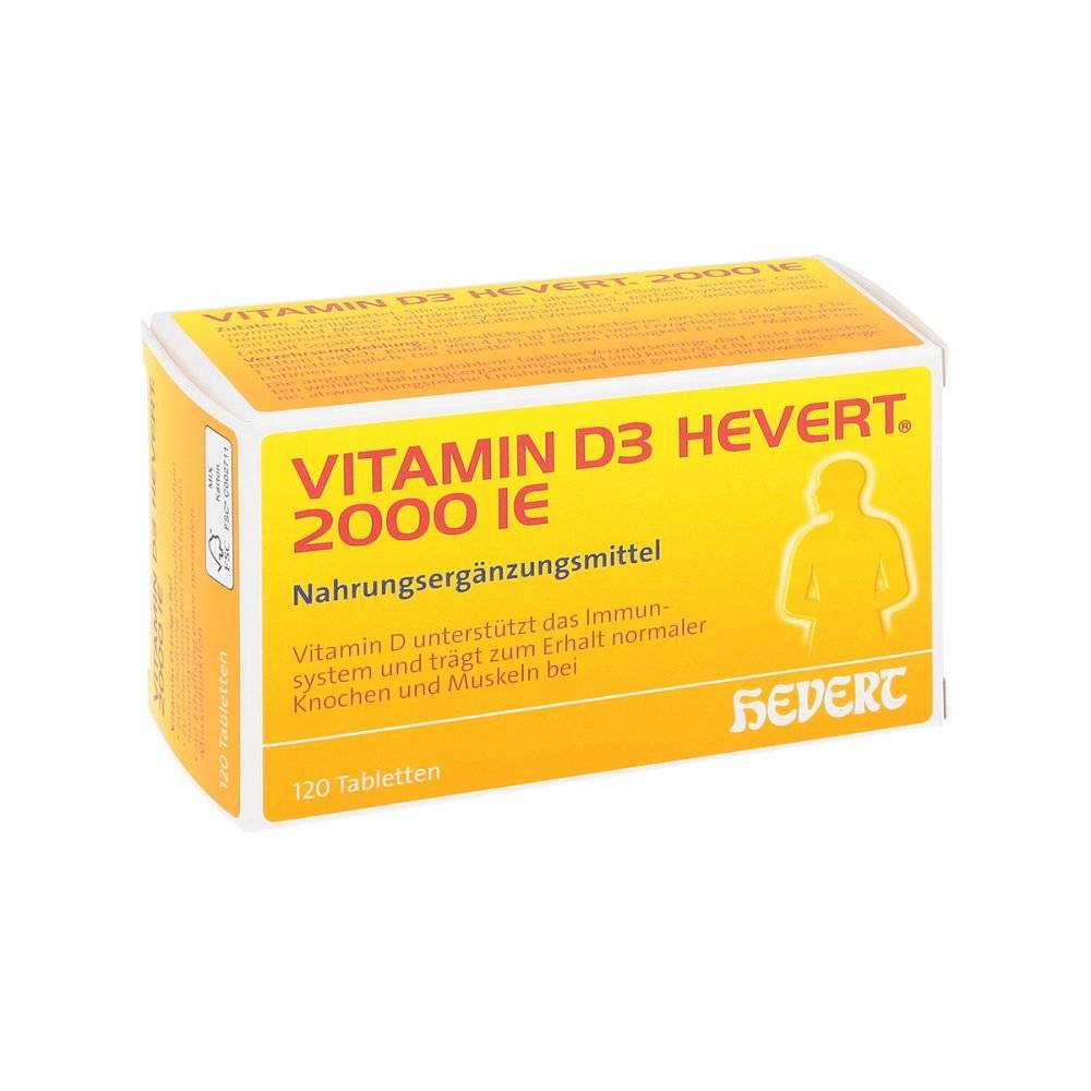 vitamin d3 hevert 2000 ie tablets 120 Provides the body with vitamin D.