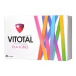 Vitotal for Women - a dietary supplement containing a set of vitamins and minerals additionally enriched with lutein, L-cysteine, L-methionine, lycopene, collagen protein hydrolyzate and extracts of horsetail herb and grape seed.