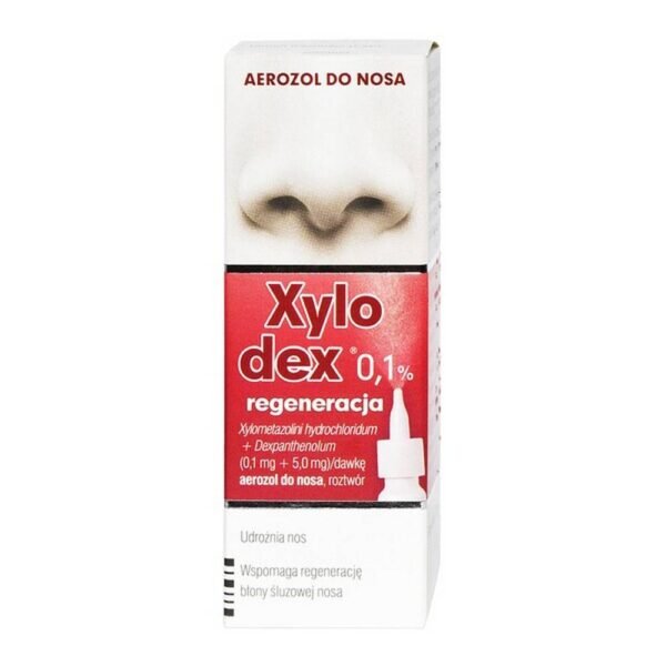 Xylodex 0.1% regeneration is a drug in the form of a nasal spray that reduces nasal congestion and reduces nasal congestion, at the same time accelerating its regeneration. Xylodex 1.0% regeneration is used in the symptomatic treatment of nasal obstruction.