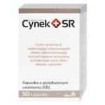 Cynek + SR - a dietary supplement containing zinc and vitamin A. The preparation is intended for adults. Zinc supports the proper functioning of the immune system and supports the maintenance of healthy skin, hair and nails.