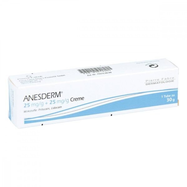 Cream for numbing the skin before painful procedures