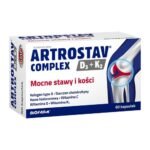 Artrosav Complex - a dietary supplement containing type II collagen, chondroitin sulfate, hyaluronic acid and L-ascorbic acid. Product intended for adults.