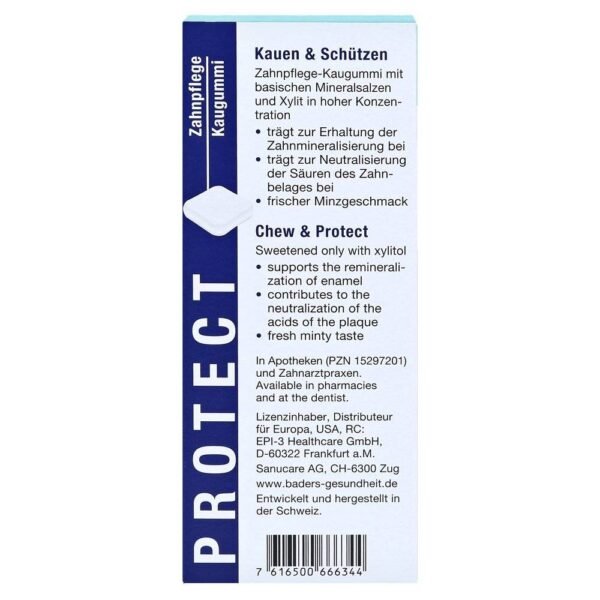 Dental Care Chewing Gum. Less Pad - Strong Cavity Protection.