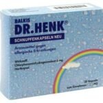 Balkis Dr. Henk Cold Capsules New. ingredient: Chlorphenamine mesylate. Areas of application: for the symptomatic Treatment of allergic rhinitis and allergic Conjunctivitis of the eye; acute Urticaria (hives); Pruritus (Skin Itching). Warning: This Product Contains Lactose.