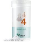 Biochemie Pfluger No. 4 Kalium chloratum D 6 is a homeopathic medicine from A. Pfluger with potassium chloride. According to Dr. Schu?ler, this functional agent is the "salt of the mucous membranes" and is important for all body glands. It is therefore used for swellings and skin problems such as spider veins, but also for coughs.