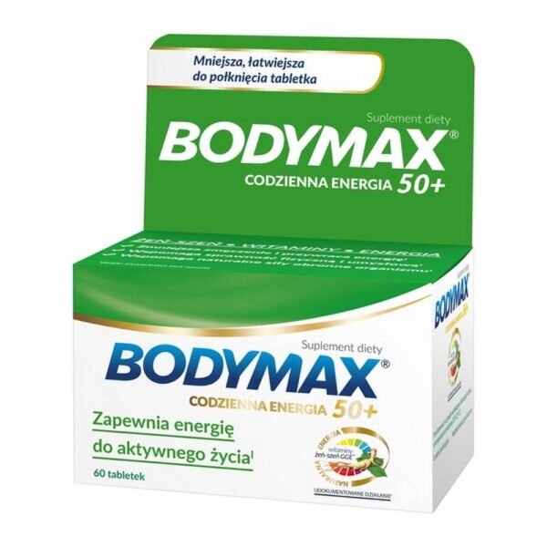 Bodymax 50+ - a dietary supplement containing a specially composed set of vitamins and minerals for people over 50, additionally enhanced with ginseng extract.
