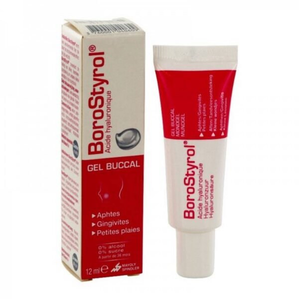 Boro Styrol Oral Gel is recommended for the protection and healing of ulcers, gingivitis and small wounds in the oral cavity. It is suitable for adults and children over 36 months old.