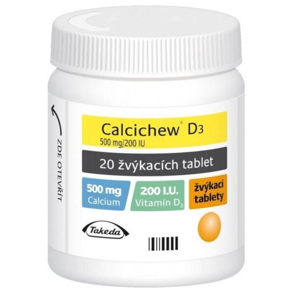 It contains calcium and vitamin D, both of which are involved in building bones. It is used to prevent and treat calcium and vitamin D deficiency and, in consultation with a doctor, as an adjunct in the treatment of osteoporosis (thinning of the bones). Image is for illustrative purposes only.