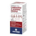 Cardiamid with caffeine, drops - a dietary supplement containing caffeine, vitamin B6 and natural plant extracts from hawthorn fruit, ginseng root and guarana seeds. The preparation is intended for adults.