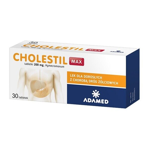 Cholestil MAX is a medicinal product that reduces cholestasis in the bile ducts and hinders the formation of cholesterol deposits and gallstones. When not to use Cholestil Max: if you are hypersensitive to hymecromone or any of the other ingredients of this drug