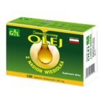 Evening primrose OleoVitum - a dietary supplement containing polyunsaturated fats as well as vitamin A and vitamin E. The product is intended for children over 3 years of age and adults.
