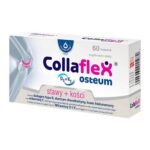 Collaflex Osteum - a dietary supplement supporting the proper functioning of cartilage and bones. The product is intended for adults. Collatrin (type II collagen, chondroitin sulphate and hyaluronic acid) provide the body with components found in cartilage.
