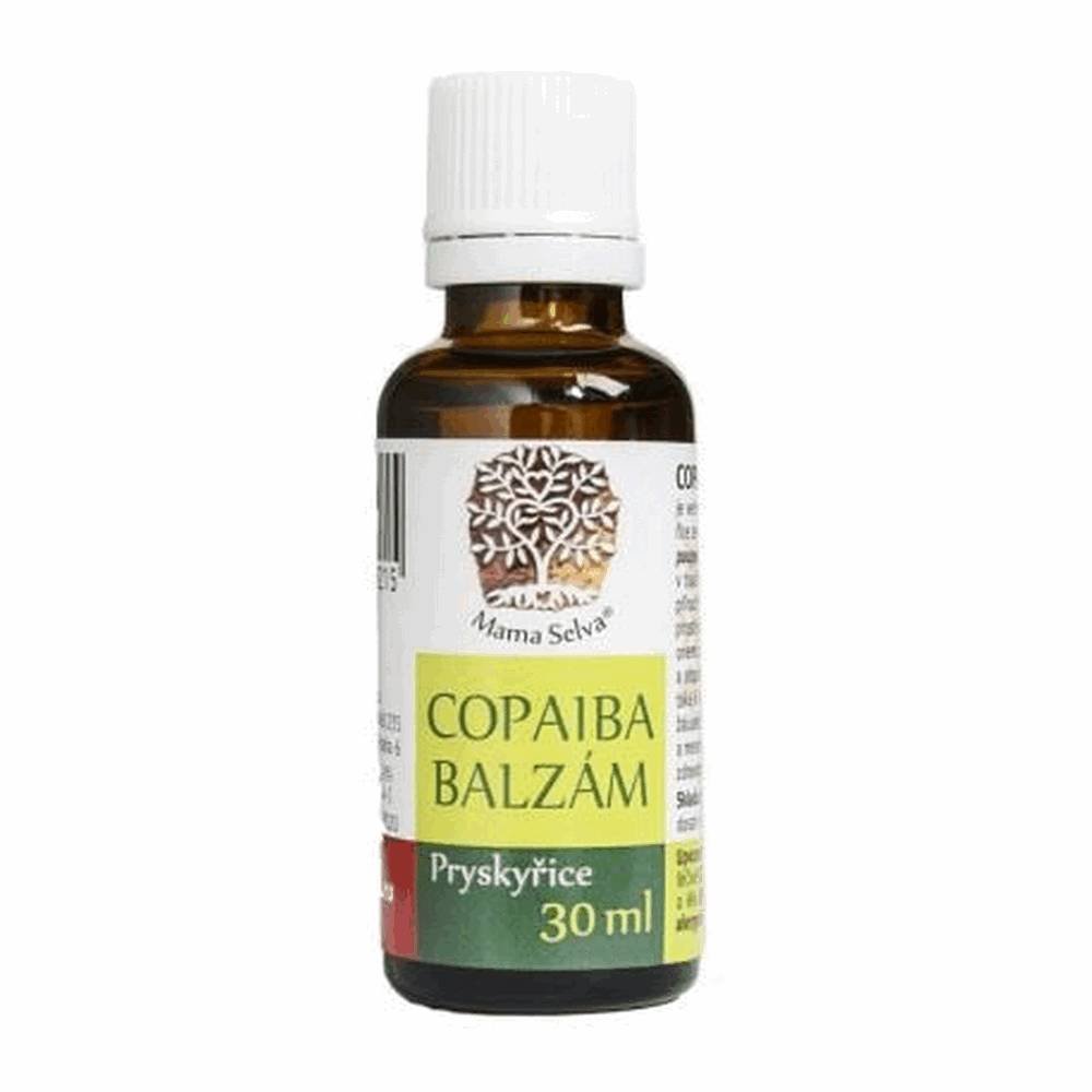 copaiba balm 100 raw natural resin 30 ml COPAIBA balm, cosmetic natural plant product Copaiba balm is a pure resin from the Copaiba tree from the legume family, with bald bushy branches. It grows up to a height of 30 m. The leaves are leathery, pinnate, oblong and elliptical, 3 to 5 cm long and 2 cm