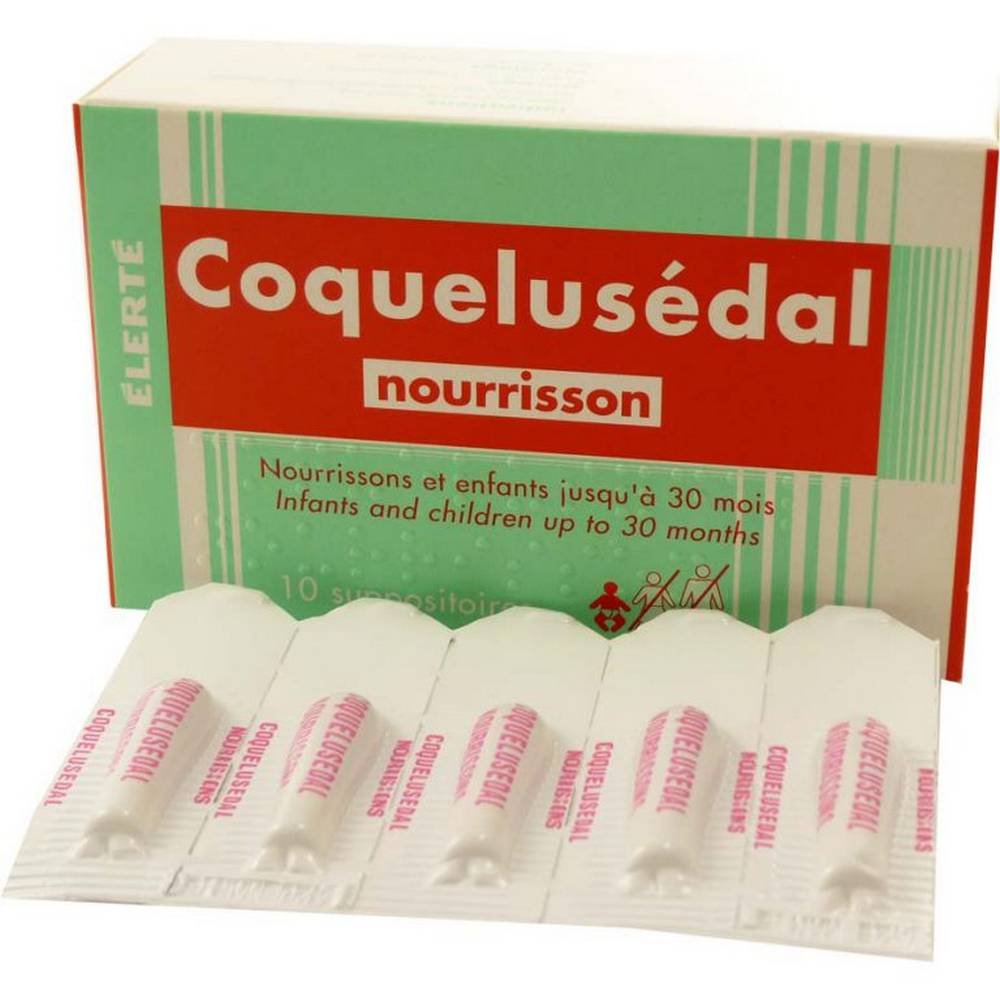 Coquelusedal Infant Baby Suppository Cough Cold Apozona