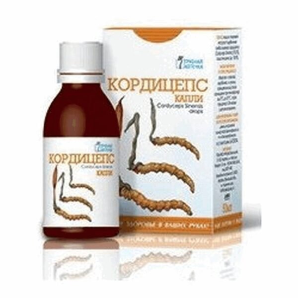The preparation containing the extract from the mushroom Chinese caterpillar (Cordyceps sinensis) is intended to strengthen the organism.