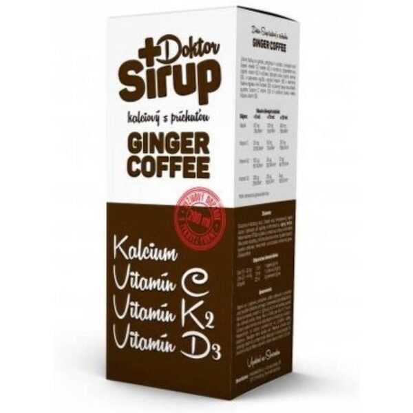 Calcium syrup with Ginger coffee flavor is a nutritional supplement suitable for everyday use for the whole family.