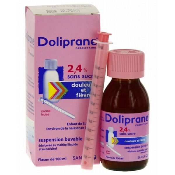 Pain reliever and antipyretic agent containing paracetamol.