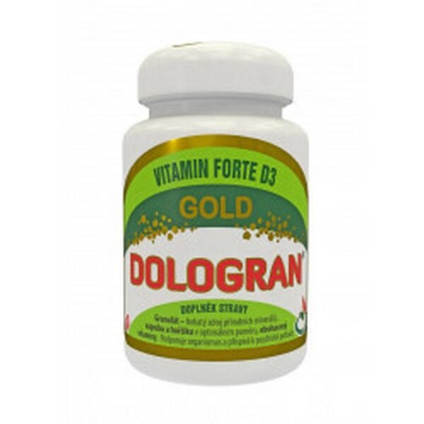 DOLOGRAN is a dietary supplement. Granulate - a rich source of natural minerals calcium and magnesium in an optimal ratio, enriched with Acerola and vitamins B6, B1, E, B-carotene and D3. It supports the body and contributes to mental well-being. It is made without artificial preservatives and dyes.