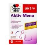 Doppelherz aktiv Aktiv-Meno - a dietary supplement intended for women with menopausal symptoms and after menopause. Soy isoflavones are phytoestrogens, a structure similar to that of female sex hormones, and therefore they help to alleviate symptoms related to menopause.