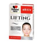 Doppelherz aktiv Lifting Complex Premium - a dietary supplement recommended to women who want to maintain a youthful appearance. Hyaluronic acid is a natural component of the intercellular substance responsible for its firmness and hydration.