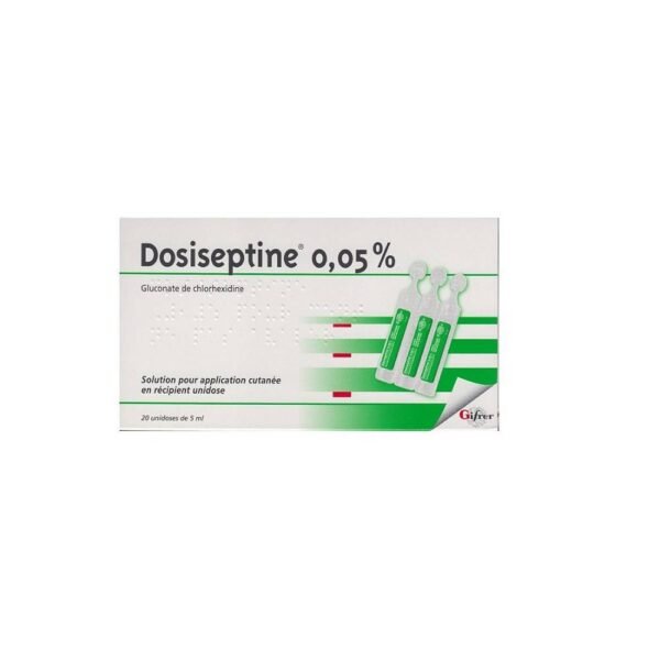 Dosiseptine 0.05% unidoses is an antiseptic (it is in the fight against the spread of germs). This drug acts as an antiseptic for small superficial and extensive wounds.