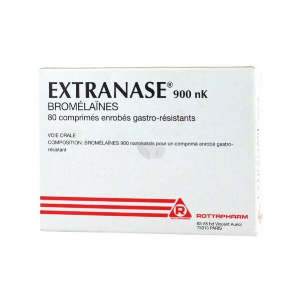 Extranase 900NK tube 80 tablets is a drug indicated in the adjunctive therapy of edema.